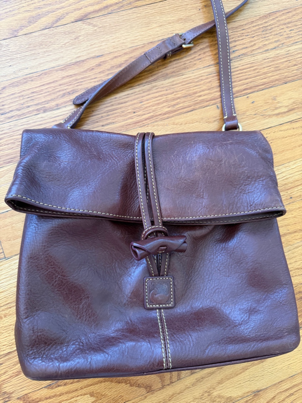 Dooney & Bourke Brown Leather Crossbody Bag